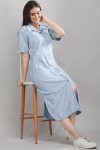 Long Story Denim Shirt Dress