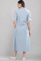 Long Story Denim Shirt Dress