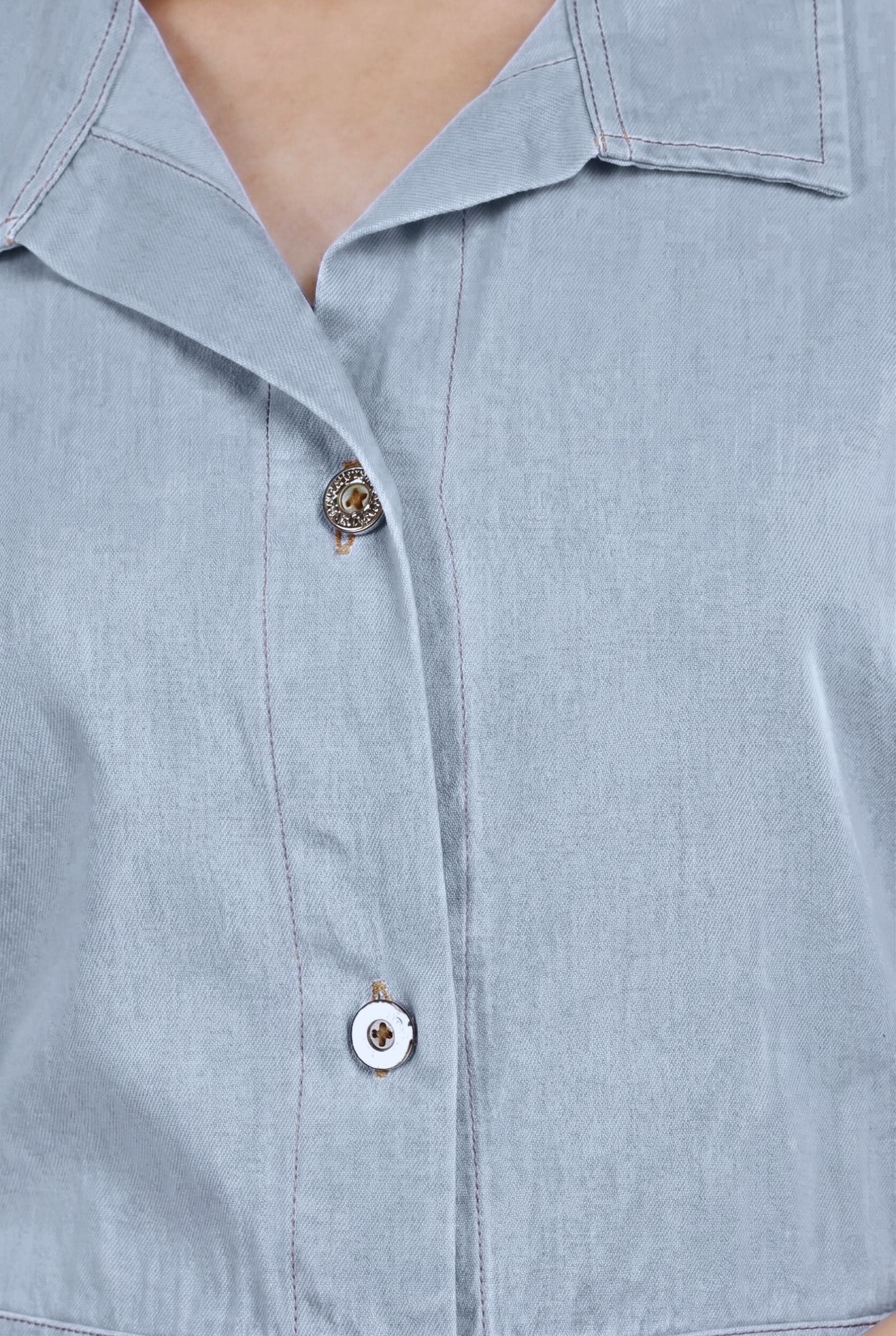 Long Story Denim Shirt Dress