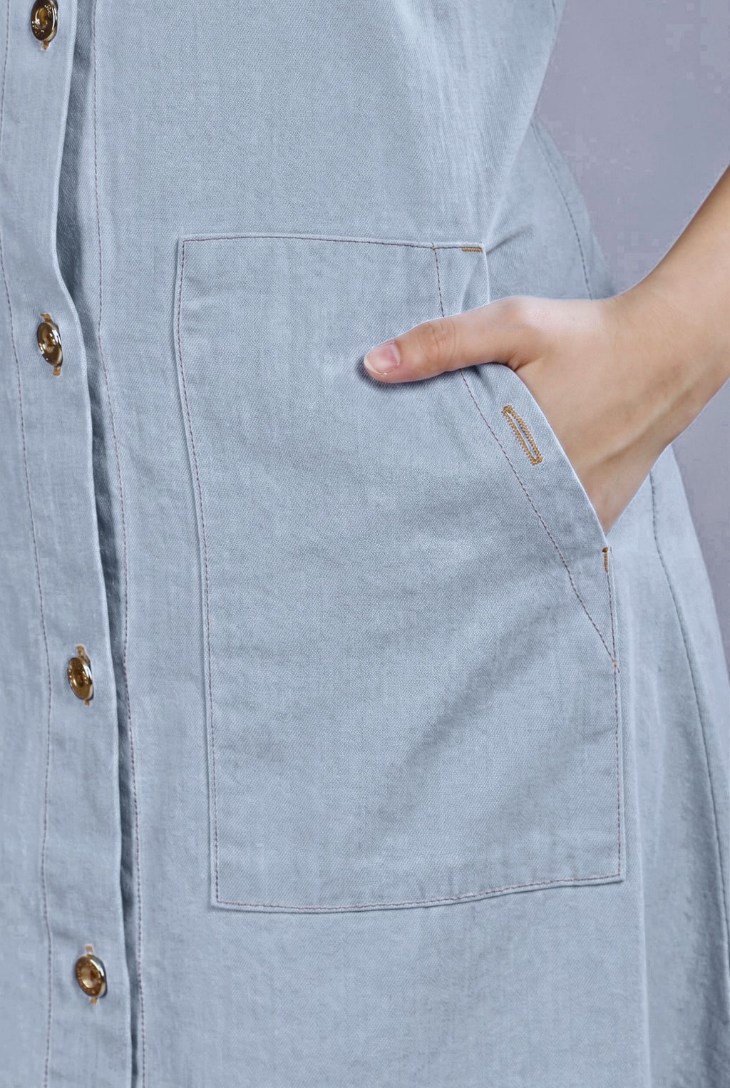 Long Story Denim Shirt Dress