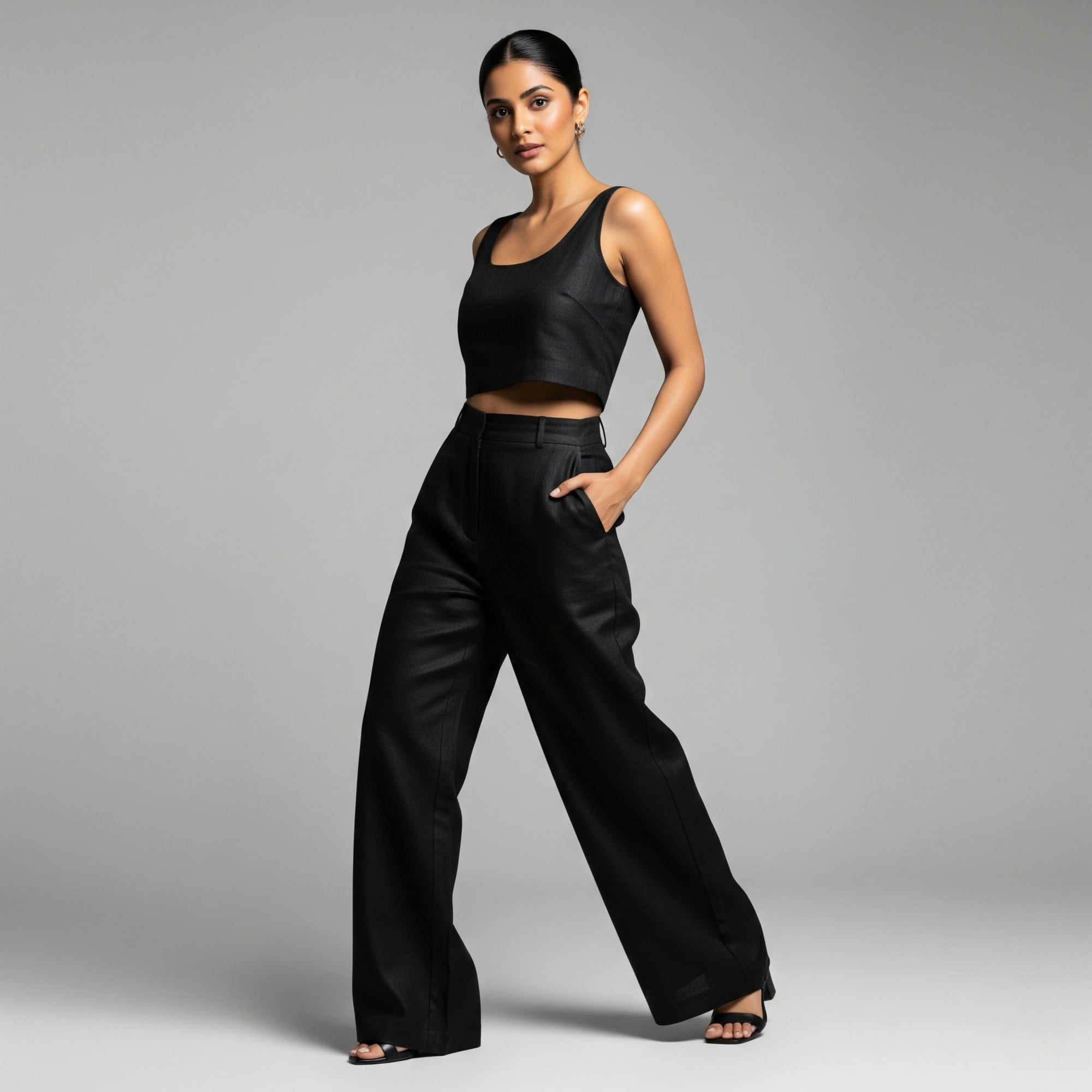 Noir Linen Co-Ord Set