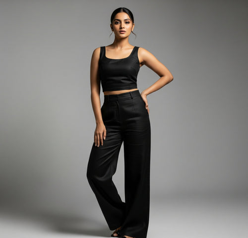 Noir Linen Co-Ord Set
