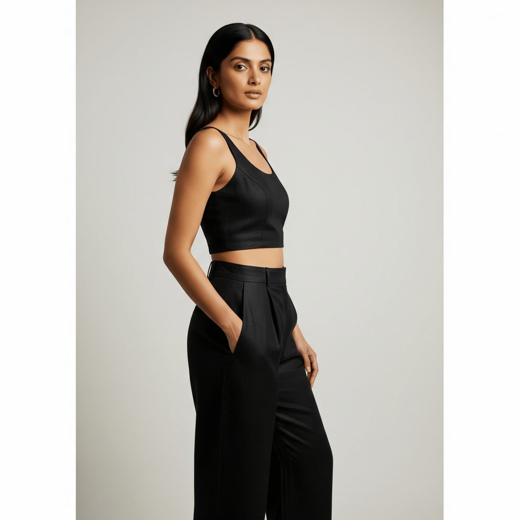 Noir Linen Co-Ord Set