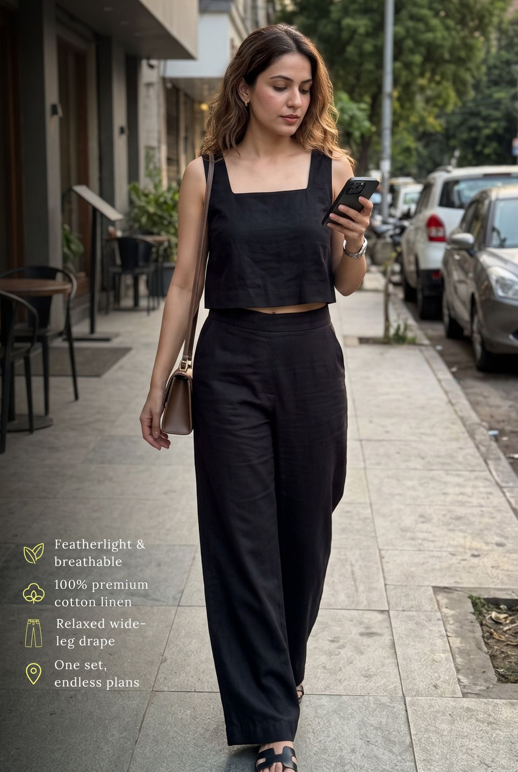 Noir Linen Co-Ord Set