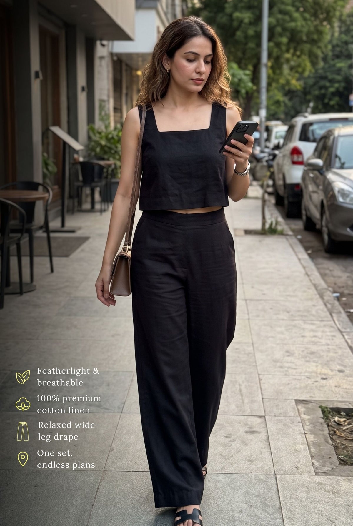 Noir Linen Co-Ord Set