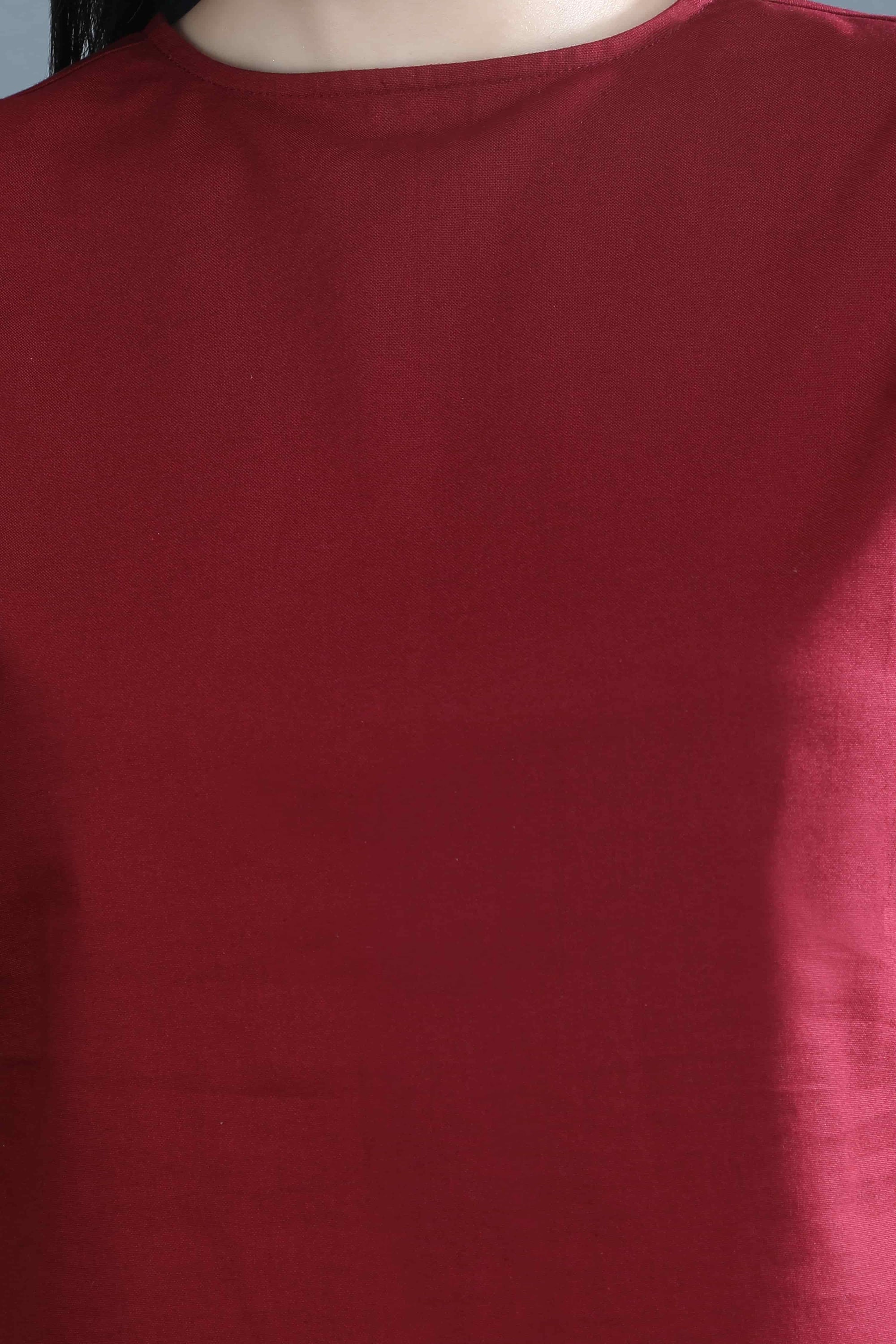 Close-up of the Oxford Ease top by Guilt & Class, highlighting the fabric.